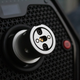 Close up on direct drive hub of Logitech G Pro steering wheel base.